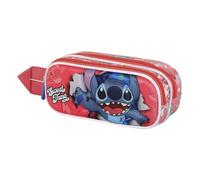 Disney Lilo e Stitch Thing-Astuccio 3D Doppio, Rosa, 22 x 9,5 cm