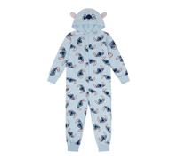 Disney Tutina per bambini in pile blu, motivo: Lilo e Stitch, Blu, 7-8 Years