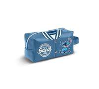 Disney Lilo e Stitch Varsity-Borsa da Toilette da Viaggio Brick PLUS, Blu, 27 x 13 cm