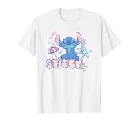 Disney Lilo & Stitch Aloha Cute Stitch Pastel Color Logo Maglietta