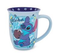Disney Lilo & Stitch " Aloha " Larghezza Cerchio Ceramica Latte Tazza Porta
