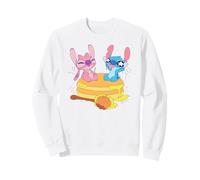 Disney Lilo & Stitch Amazing Cakes Happy Angel & Stitch Logo Felpa