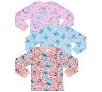 Disney Lilo & Stitch, Angel - Confezione da Tre Magliette a Maniche Lunghe in 100% Cotone Pettinato