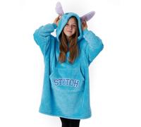 Disney Lilo & Stitch Blu Applique Ears & Lettering Felpa con cappuccio coperta R
