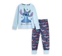 Disney Lilo & Stitch Blu Christmas Pigiama a maniche lunghe a gamba lunga Unisex