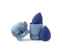 Disney Set spugnette per trucco da donna Lilo & Stitch | Set di 2 spugne di bellezza da donna con custodia con stampa di personaggi in blu | Frullatori viso di bellezza con logo Stitch e scatola
