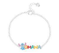Disney Lilo & Stitch Bracciale OHANA per Donna, Charm Stitch Smaltato | Gioiello con Licenza Ufficiale Confezione Regalo Inclusa