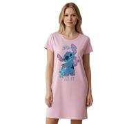 Disney Lilo & Stitch Camicia da notte da donna - Cute but Cheeky - Pigiama a maniche corte rosa, Colore: rosa., M