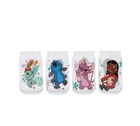 Disney Lilo & Stitch Caratteri 4-Piece Vetro Can Set Ogni Contiene 473ml