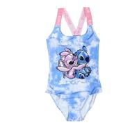 Disney Lilo & Stitch - Costume da bagno intero per bambine, età 5-13 anni, Blu, 10-11 Anni