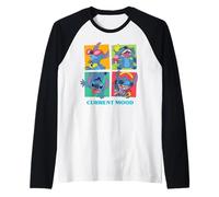 Disney Lilo & Stitch "Current Mood" Funny Stitch Moods Maglia con Maniche Raglan