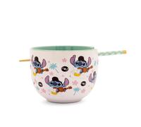 Disney Lilo & Stitch Elvis 20-Ounce Ceramica Ramen Ciotola E Bacchette Set