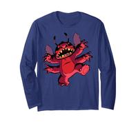 Disney Lilo & Stitch Experiment 629 Leroy Chaotic Terror Run Maglia a Manica