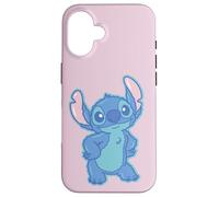 Disney Lilo & Stitch Fluffy Cute Pose Stitch Custodia per iPhone 16