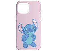 Disney Lilo & Stitch Fluffy Cute Pose Stitch Custodia per iPhone 16 Pro Max