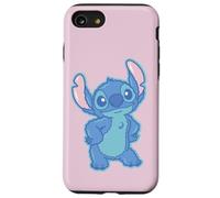 Disney Lilo & Stitch Fluffy Cute Pose Stitch Custodia per iPhone SE (2020) / 7 / 8