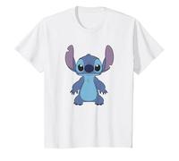 Disney Lilo & Stitch Full Body Frontal View Cute Portrait Maglietta, Bambini, Bianco, 4 anni