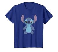 Disney Lilo & Stitch Full Body Frontal View Cute Portrait Maglietta, Bambini, Blu Reale, 3 anni