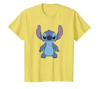 Disney Lilo & Stitch Full Body Frontal View Cute Portrait Maglietta, Bambini, Limone, 4 anni
