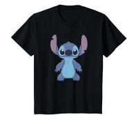 Disney Lilo & Stitch Full Body Frontal View Cute Portrait Maglietta, Bambini, Nero, 12 anni