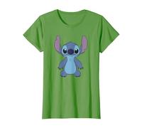Disney Lilo & Stitch Full Body Frontal View Cute Portrait Maglietta, Donna, Erba, XL