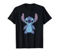 Disney Lilo & Stitch Full Body Frontal View Cute Portrait Maglietta, Uomo, Nero, 5XL