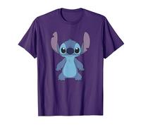 Disney Lilo & Stitch Full Body Frontal View Cute Portrait Maglietta, Uomo, Viola, M