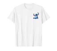 Disney Lilo & Stitch Happy Stitch Pocket Logo Maglietta