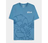 Disney: Lilo & Stitch - Hugging Stitch Blue (T-Shirt Donna Tg. L) -