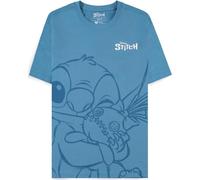 Disney Lilo Hugging Stitch-Unisex Short Sleeved T-Shirt Donna M Blu