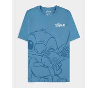 Disney: Lilo & Stitch - Hugging Stitch Blue (T-Shirt Donna Tg. XL) -