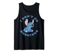 Disney Lilo & Stitch I Don't Do Mornings Distressed Stitch Canotta