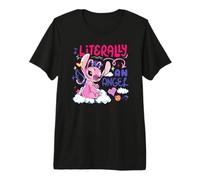 Disney Lilo & Stitch Literally An Angel Colorful Chest Logo Maglietta premium