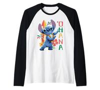 Disney Lilo & Stitch Live-Action Movie 'Ohana Hula Beach Maglia con Maniche Raglan
