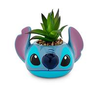 Disney Lilo & Stitch - Mini vaso in ceramica con piante grasse artificiali, 7,6 cm