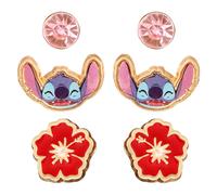 Disney Lilo & Stitch costume multicolore smalto set 3 pezzi SH00622YRPL, taglia unica, SH00622YRPL AMZ, taglia unica, metallo, abalone, One Size, Metallo, Abalone
