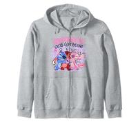Disney Lilo & Stitch Nobody Gets Left Behing Sketch Big Logo Felpa con Cappuccio