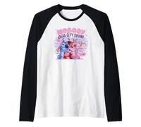 Disney Lilo & Stitch Nobody Gets Left Behing Sketch Big Logo Maglia con Maniche Raglan
