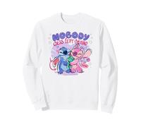 Disney Lilo & Stitch Nobody Gets Left Behing Sketch Logo Felpa