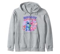 Disney Lilo & Stitch Nobody Gets Left Behing Sketch Logo Felpa con Cappuccio