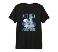 Disney Lilo & Stitch Not Lazy #Energy Saving Portrait Maglietta premium