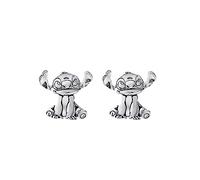 Disney Lilo & Stitch - Orecchini a perno placcati in argento, One Size, Ottone