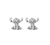 Disney Lilo & Stitch - Orecchini a perno placcati in argento, One Size, Ottone