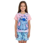 Disney Lilo & Stitch Pigiama per ragazze in cotone a maniche corte Set di pigiami per bambini 4-12 anni, rosa, 8-9 Years