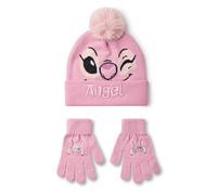 Disney Lilo & Stitch Rosa Angel Character Face Set berretto e guanti Ragazze