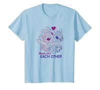 Disney Lilo & Stitch San Valentino Made For Each Other Maglietta, Bambini, Celeste, 10 anni