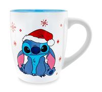 Disney Lilo & Stitch Santa Cappello Jumbo Curvo Ceramica Latte Tazza Porta 739ml