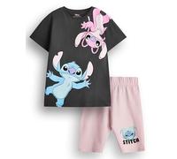 Disney Multicolore Stitch Character Set T-shirt e pantaloncini Ragazze
