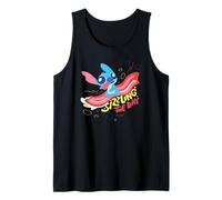 Disney Lilo & Stitch Sizzling The Day Bacon Surfing Logo Canotta