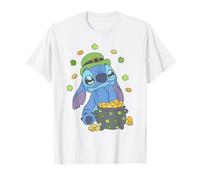 Disney Lilo & Stitch St. Patrick's Day Happy Pot of Gold Maglietta